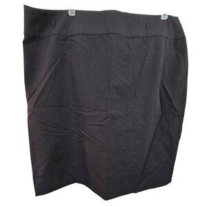 Liz Claiborne Career Black Stretch Pencil Skirt Size 18 Belt Loops JJ4235